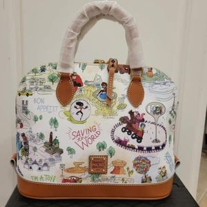 Brand New Disney Parks Pixar Dooney & Bourke Zip Satchel